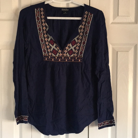 Lucky Brand Embroidered Blouse - Picture 5 of 7